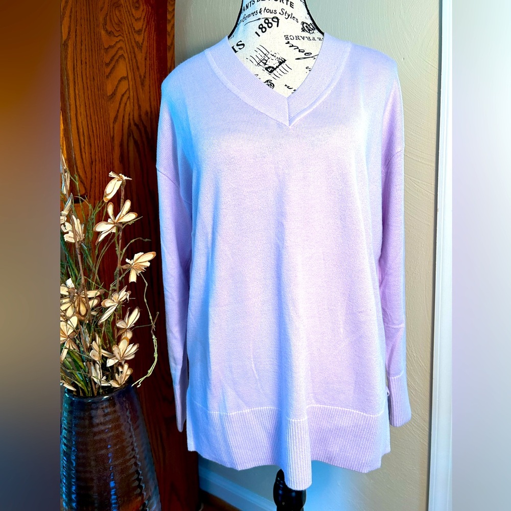 NWT🌷LOFT Tunic Lilac Sweater